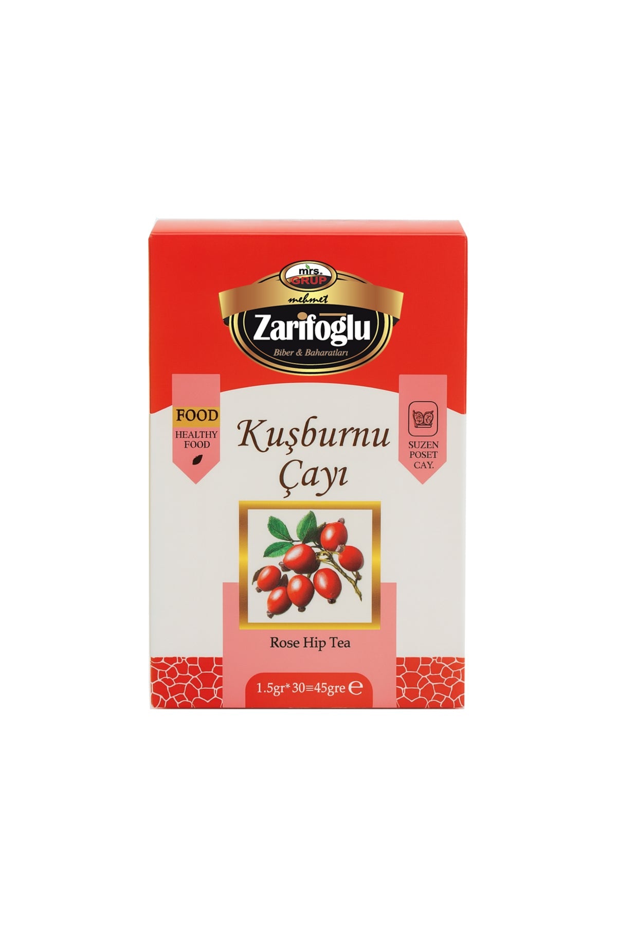 Kuşburnu Çayı Otu Bitkisi Şifalı Bitkiler 30 Paket Poşet Çay