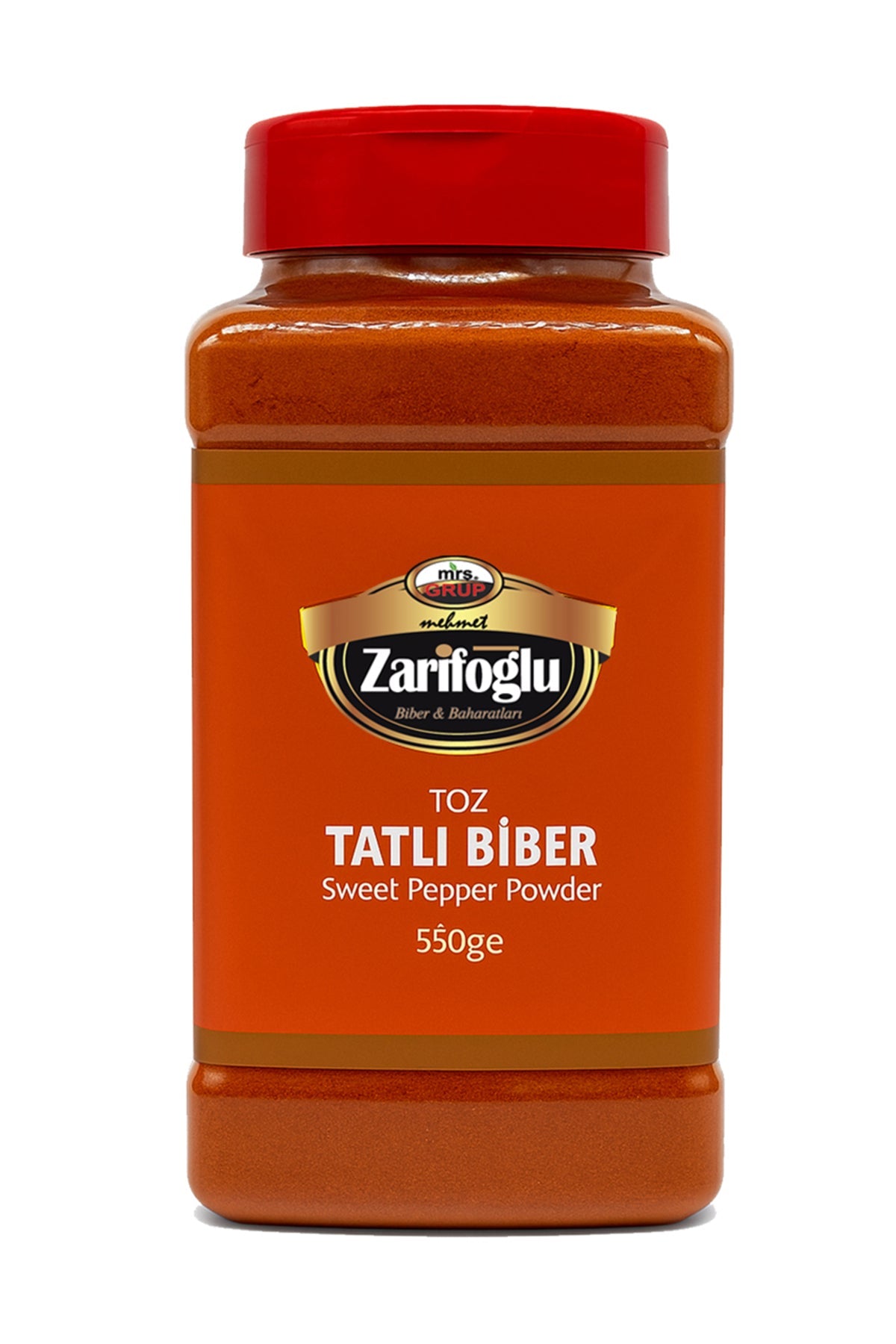 Toz Tatlı Biber Pet 550 gr Büyük Boy