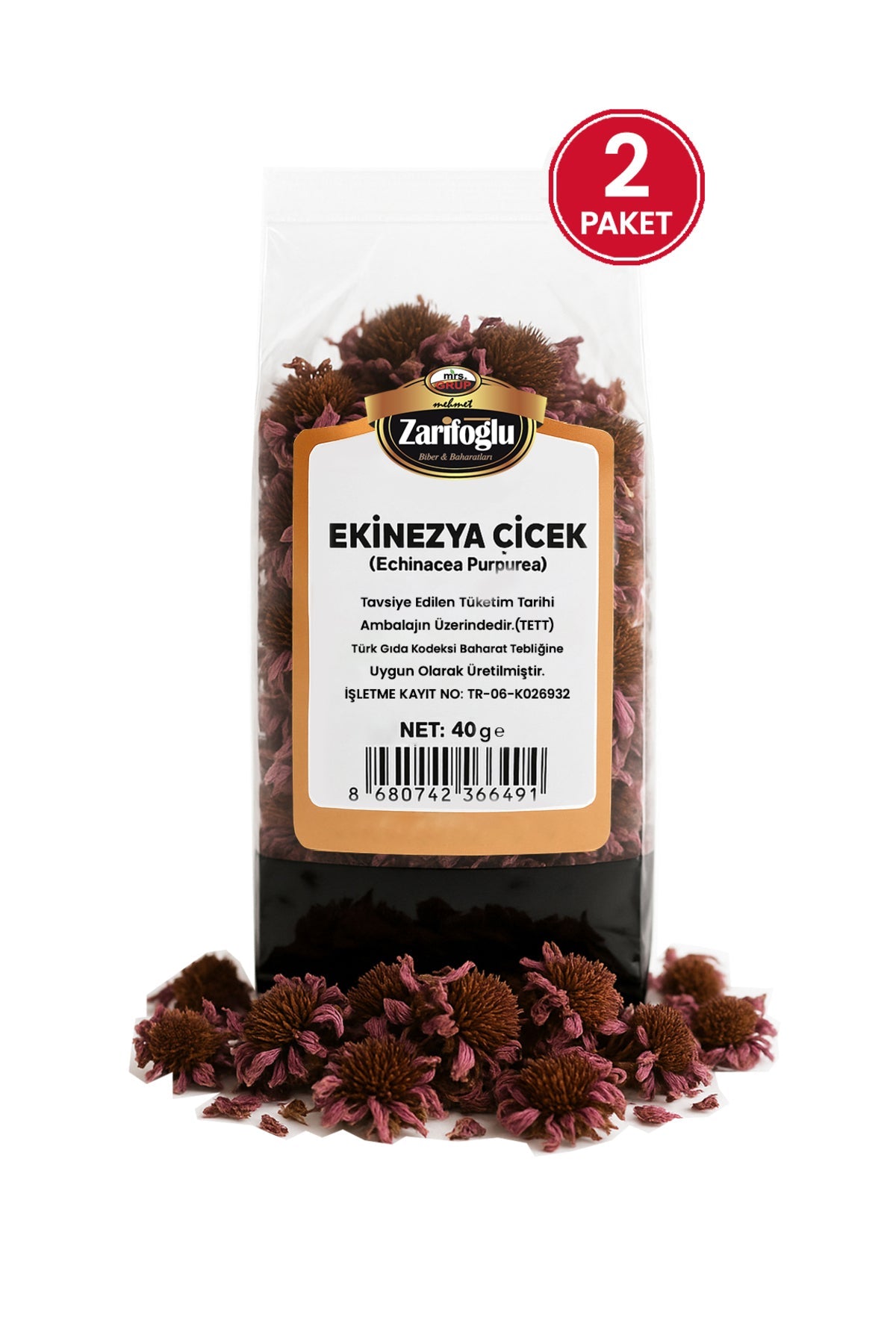Ekinezya Otu Bitkisi Şifalı Bitkiler 2 x 40 gr