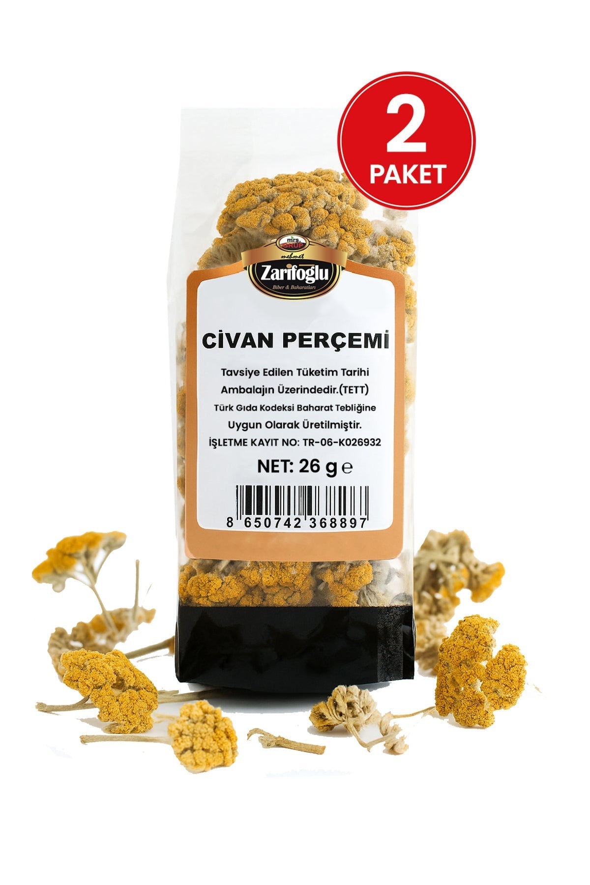 Civan Perçemi Otu Bitkisi Şifalı Bitkiler 2 x 26 gr