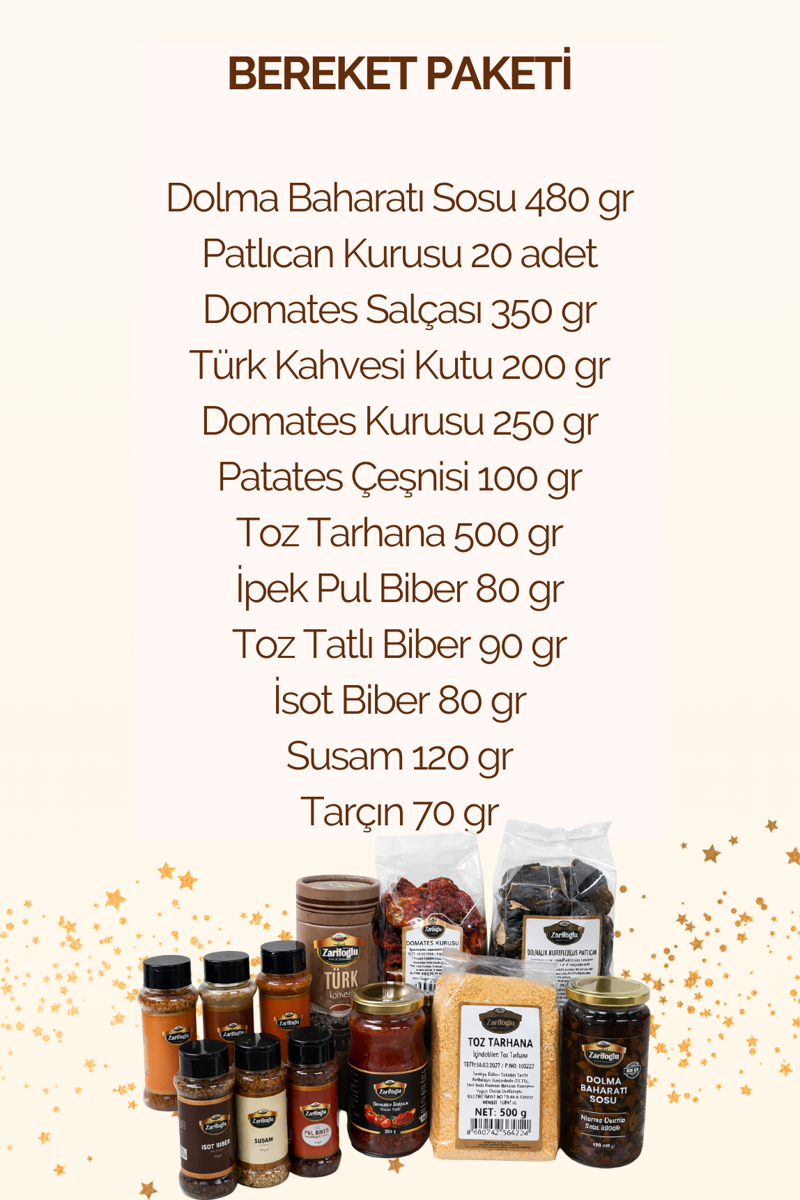 Bereket Paketi 12 Parça