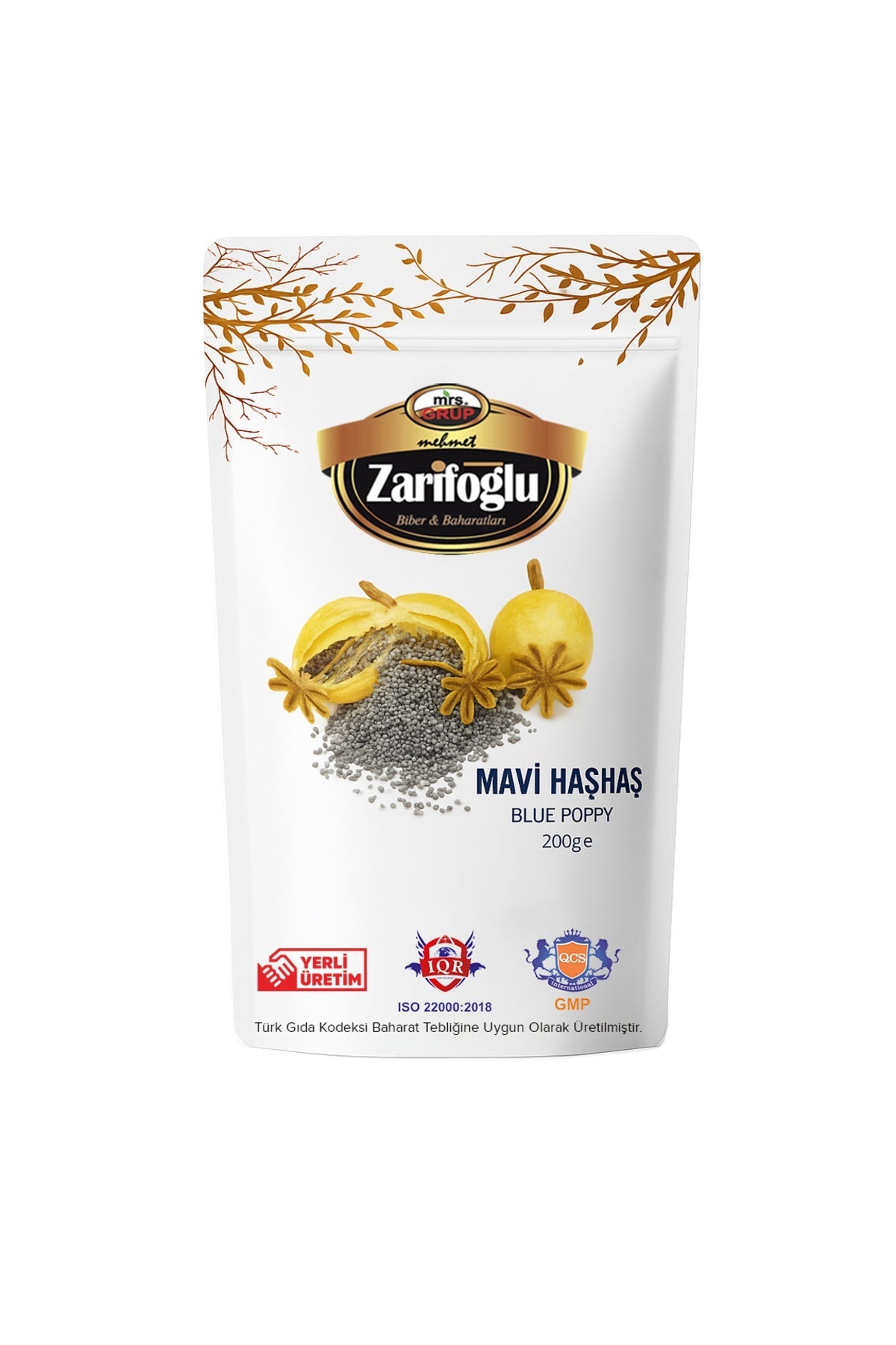 Mavi Haşhaş 200 gr