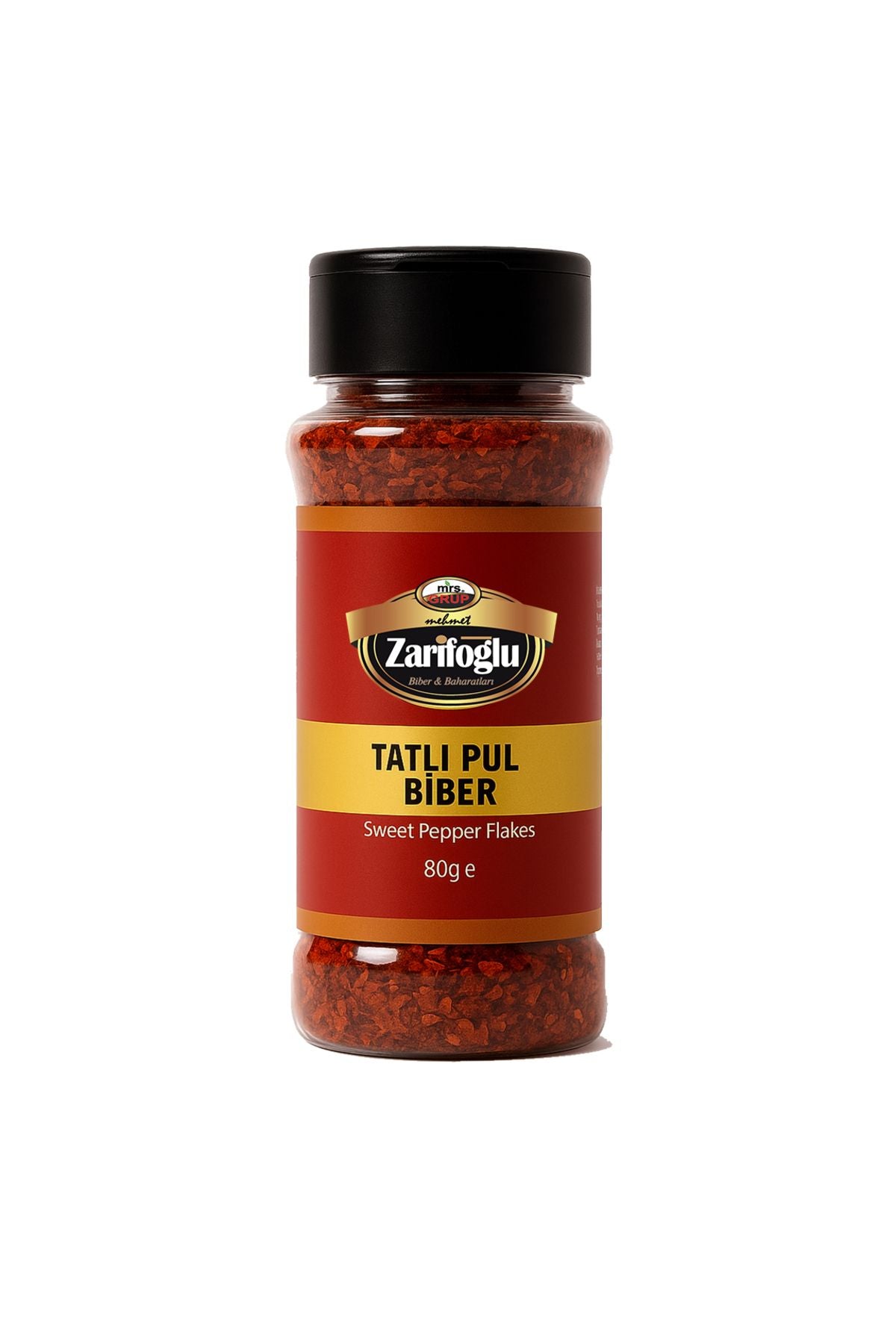 Tatlı Pul Biber Pet 80 gr Küçük Boy