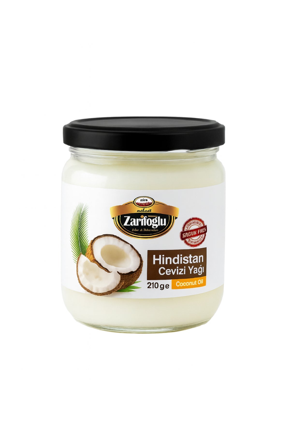 Hindistan Cevizi Yağı 210 ml Soğuk Pres