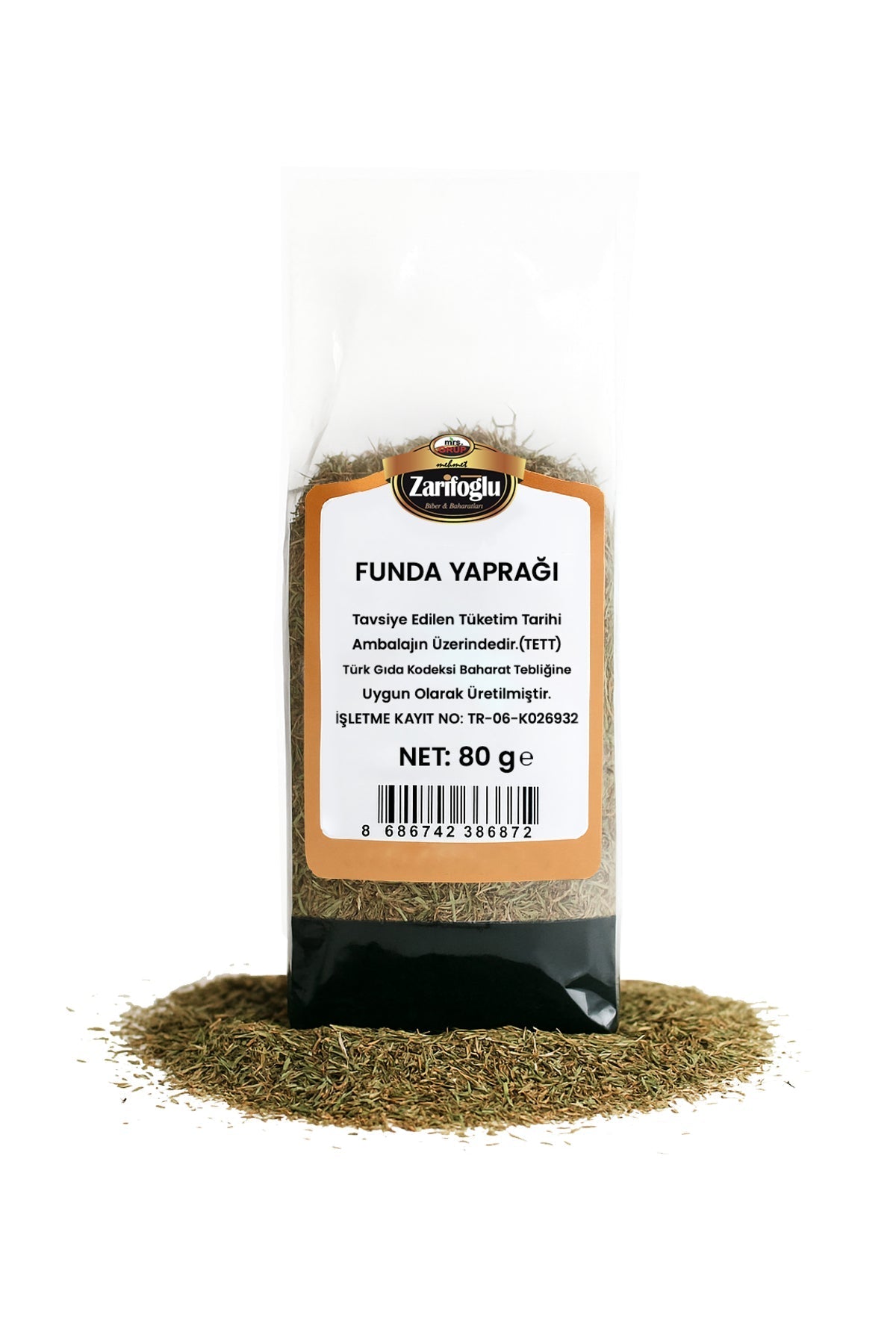 Funda Yaprağı Bitkisi Otu Şifalı Bitkiler 80 gr