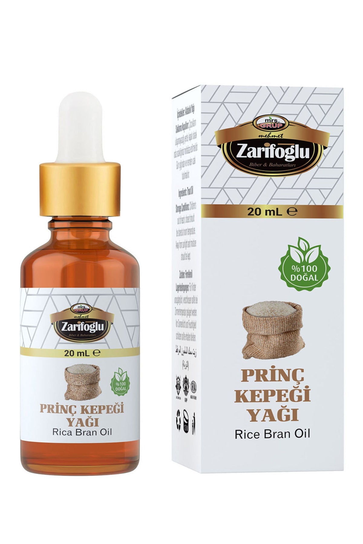 Pirinç Kepeği Yağı 20 ml