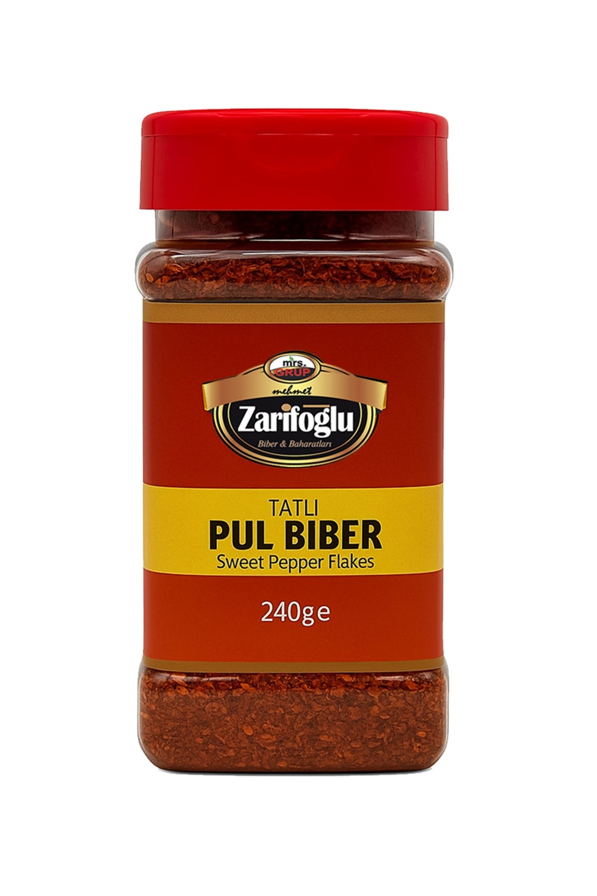 Tatlı Pul Biber Pet 240 gr Orta Boy