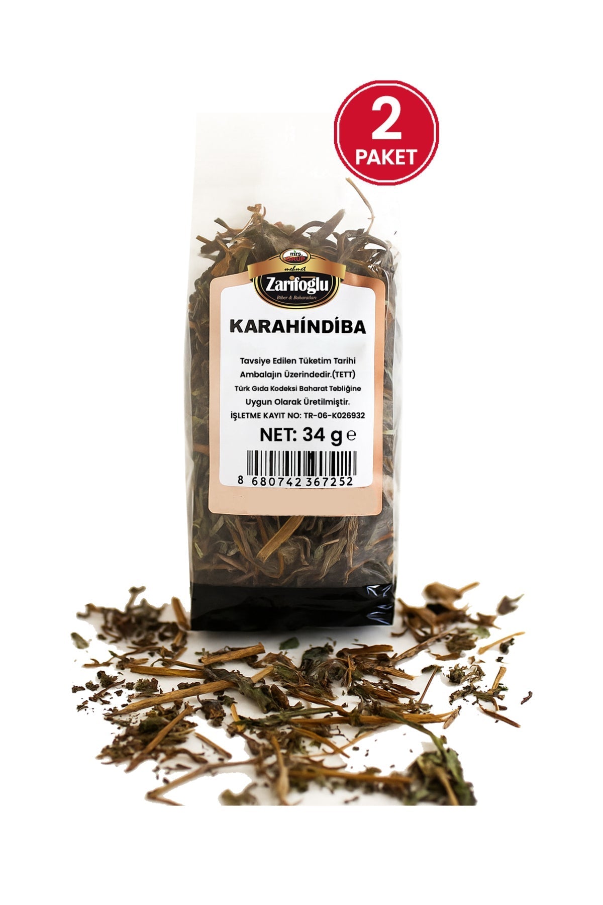 Karahindiba Bitkisi Otu Şifalı Bitkiler 2 x 34 gr